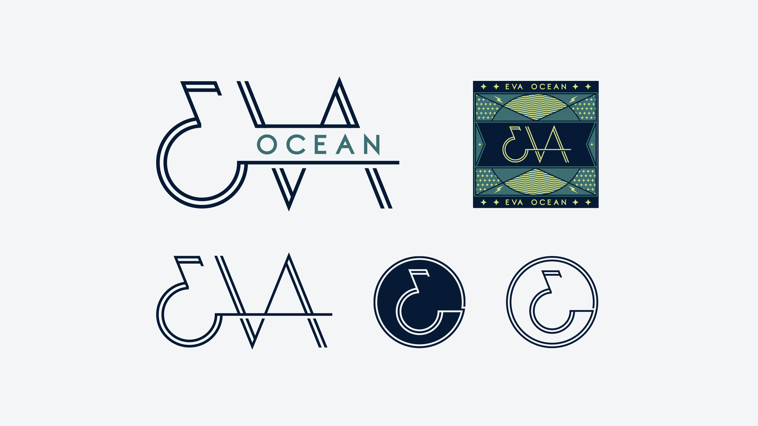 Eva Ocean Branding Logo System Design