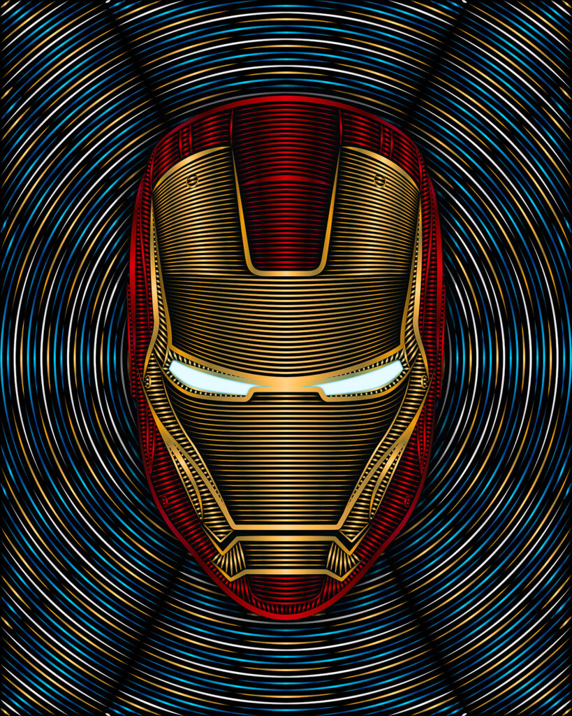 Iron Man Arc Reactor Art | Universal Studios Illustration