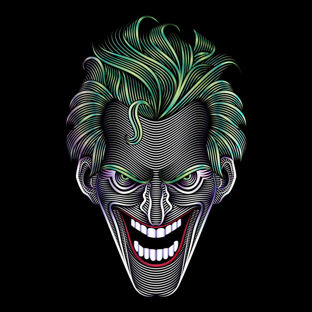 Six Flags Joker Illustration