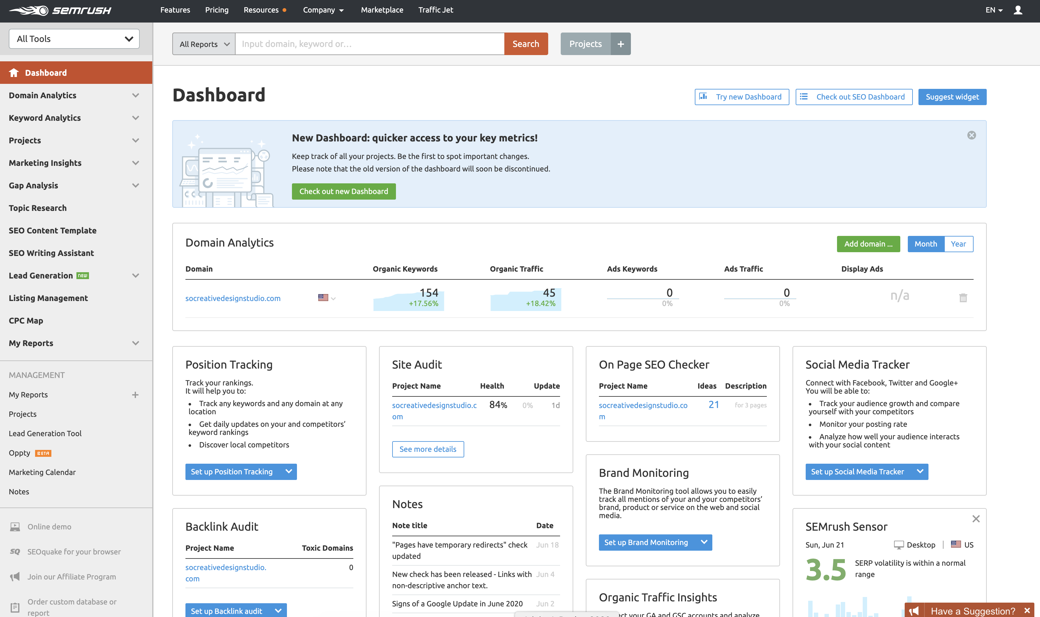 semrush content creation tools