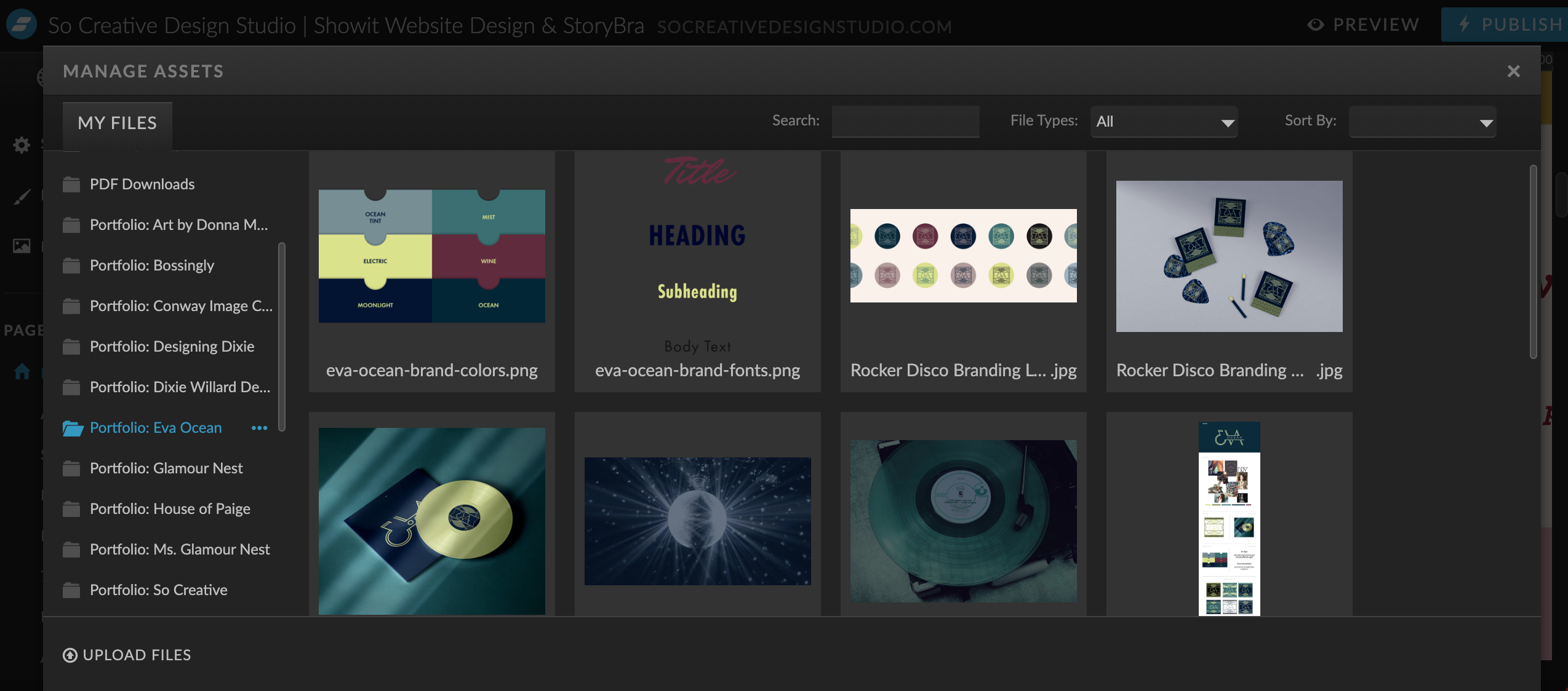 showit website design media library