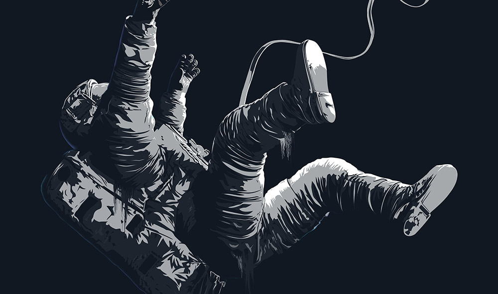 Astronaut Art Death By Blackhole - Featured