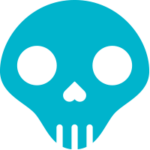 FoulPlay Games Color System - electric blue skull Icon