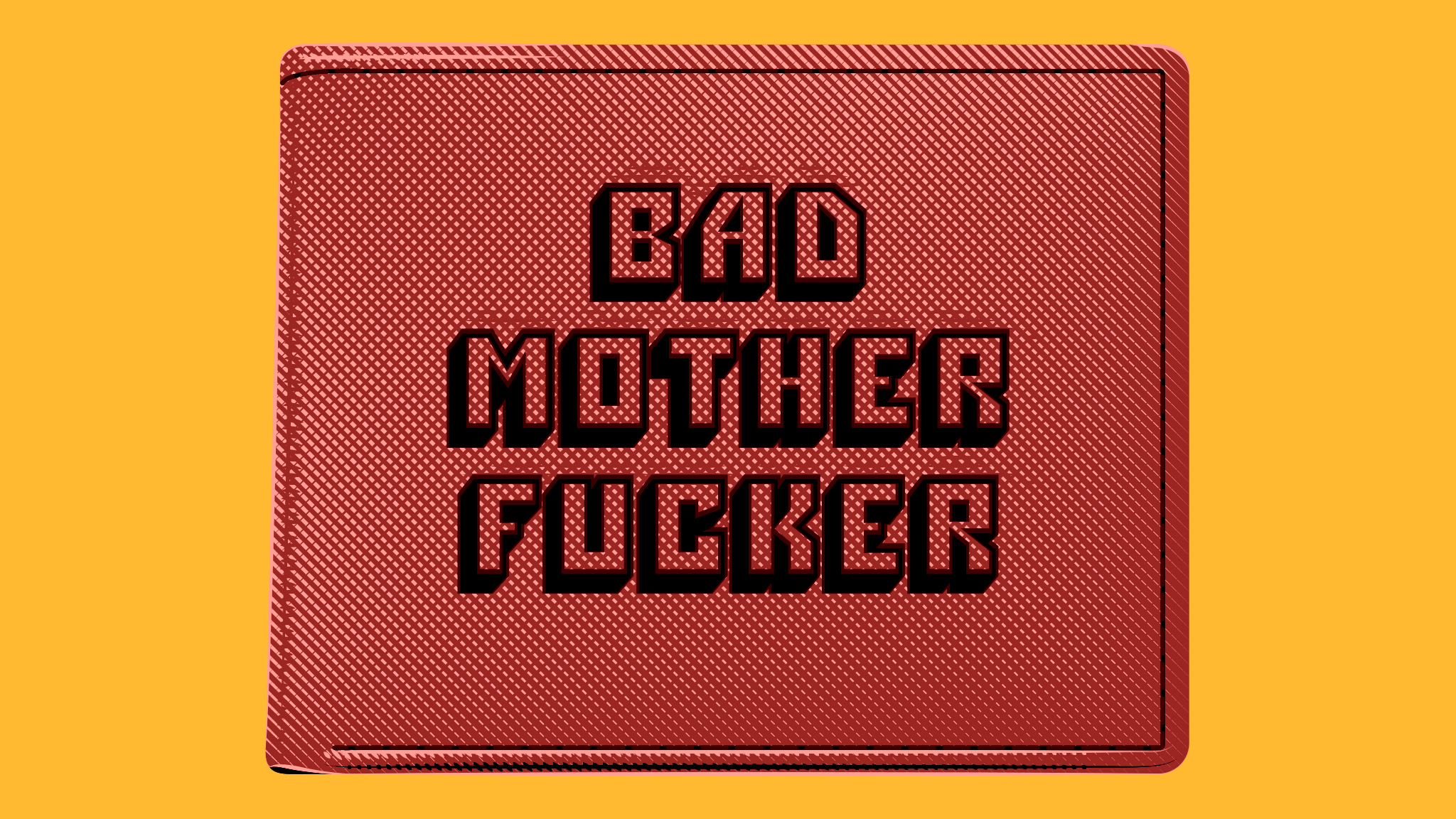 Pulp Fiction Wallet Bad Motherfucker Illustration Zoom