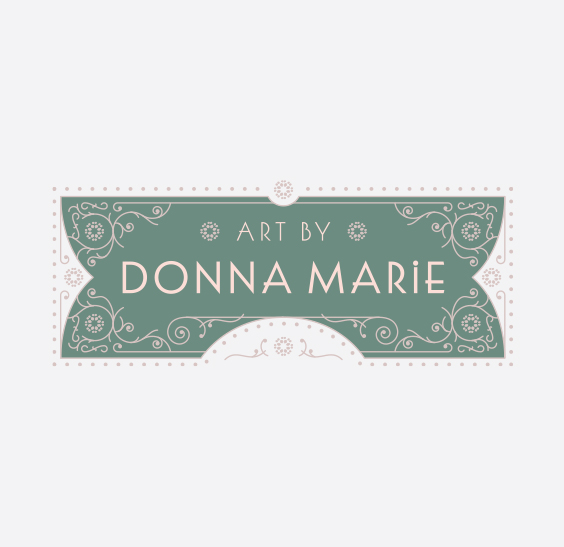 Art Nouveau Logo Design Donna Marie Logo