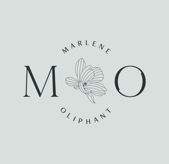 Contemporary Modern Flower Logo Design Marlene Oliphant