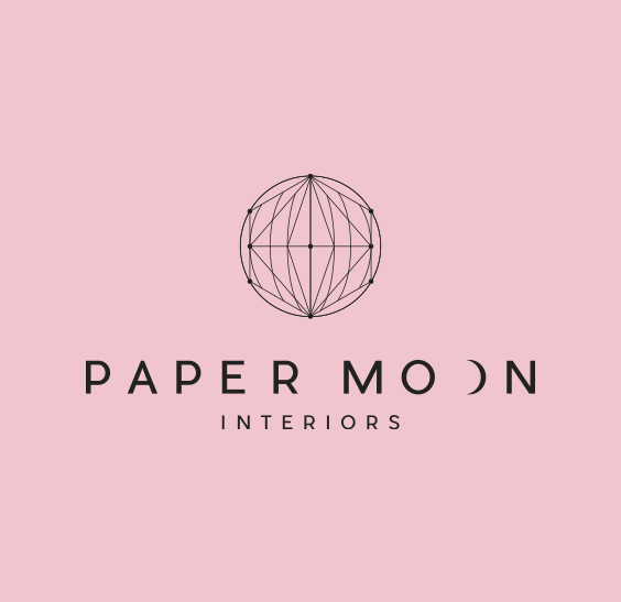 Moon Phases Feminine Logo Design Paper Moon Interiors
