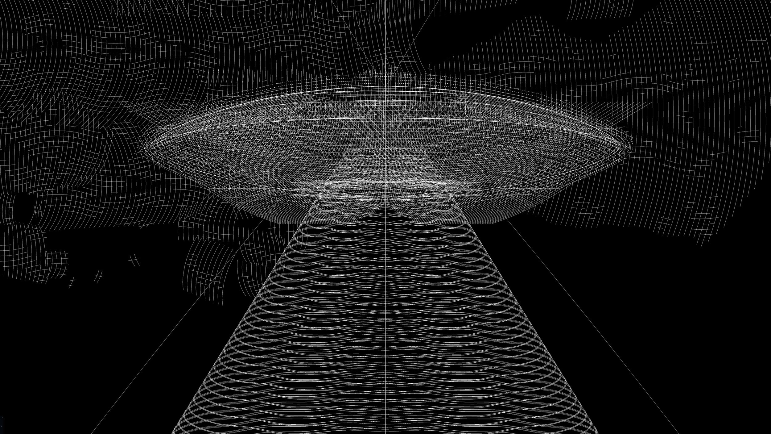 UFO/UAP Illustration Linework - Friends We Haven't Met Yet Podcast
