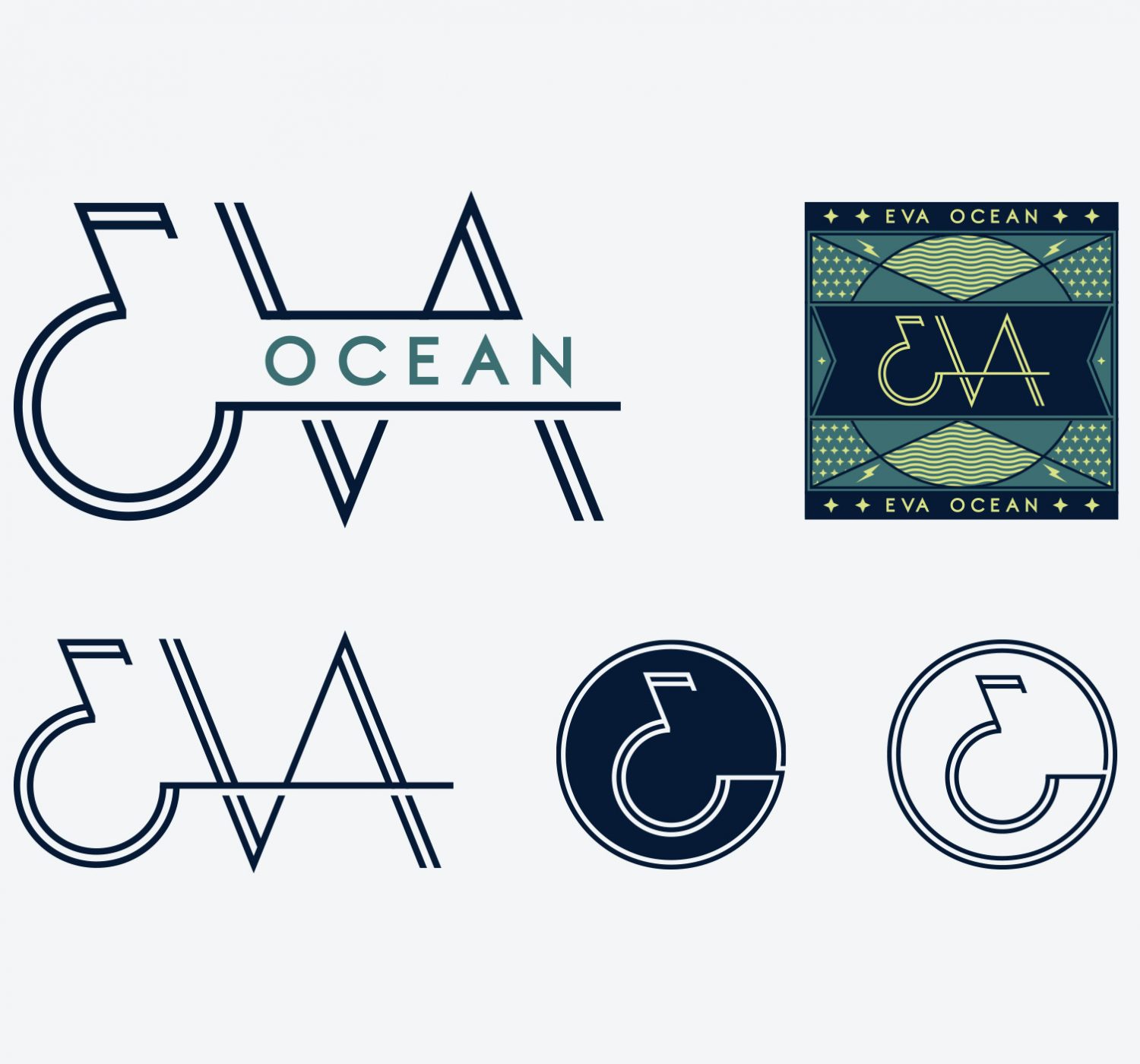 Eva Ocean Branding Logo System Design