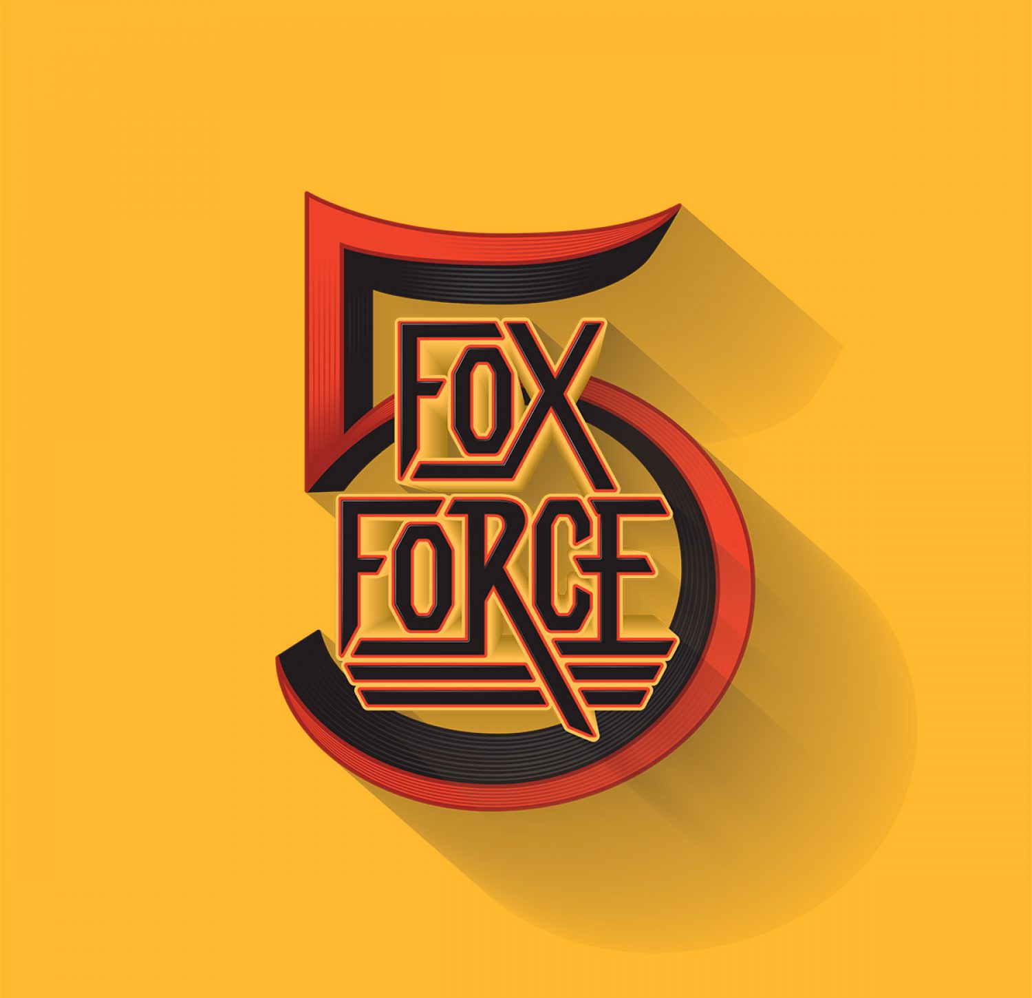 Pulp Fiction Fox Force 5 Lettering